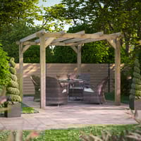 Power 10x14 Wooden Pergola