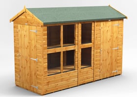 Power 10x4 Apex Potting Shed Combi with storage section