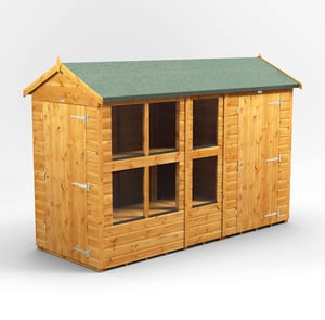 Power 10x4 Apex Potting Shed Combi