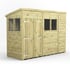 Power 10x4 Premium Pent Wooden Shed Optional Double Doors