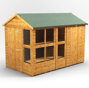 Power 10x6 Apex Potting Shed Combi