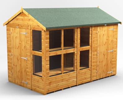 6ft Wide Apex Combi Potting Sheds