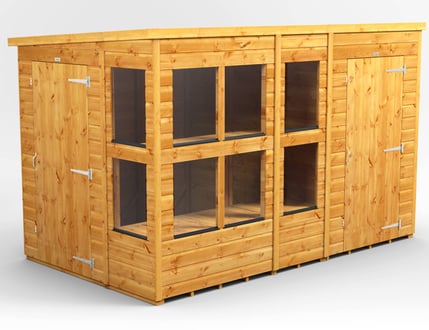 Power Pent Potting Shed
