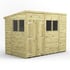 Power 10x6 Premium Pent Wooden Shed Optional Double Doors