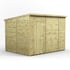 Power 10x8 Premium Pent Windowless Wooden Shed