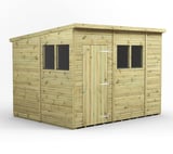Power 10x8 Premium Pent Wooden Shed