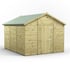 Power 12x10 Premium Apex Windowless Wooden Shed