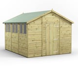 Power 12x10 Premium Apex Wooden Shed