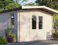 Power 12x14 Chalet Log Cabin 28mm