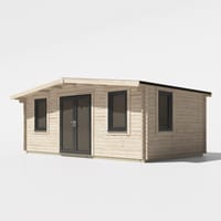 Power 12x20 Chalet Log Cabin 44mm