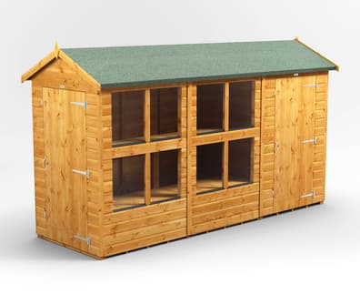 4ft Wide Apex Combi Potting Sheds