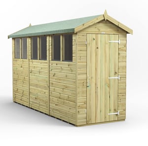 Power 12x4 Premium Apex Wooden Shed