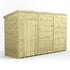 Power 12x4 Premium Pent Windowless Wooden Shed