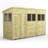 Power 12x4 Premium Pent Wooden Shed Optional Double Doors