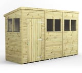 Power 12x4 Premium Pent Wooden Shed