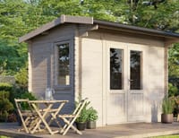 Power 12x8 Apex Log Cabin 28mm