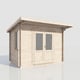 Power 12x8 Pent Log Cabin 28mm