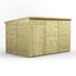 Power 12x8 Premium Pent Windowless Wooden Shed
