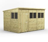 Power 12x8 Premium Pent Wooden Shed