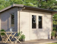 Power 14x10 Apex Log Cabin 28mm