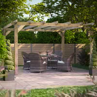 Power 14x14 Wooden Pergola