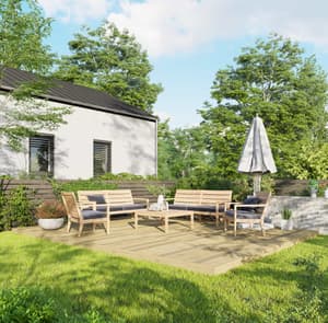 Power 14x18 Wooden Decking Kit