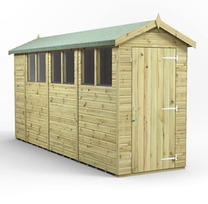 Power 14x4 Premium Apex Wooden Shed