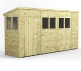 Power 14x4 Premium Pent Wooden Shed