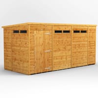 Power 14x6 Pent Security Shed Single Door