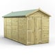 Power 14x6 Premium Apex Windowless Wooden Shed Double Doors