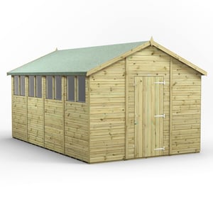 Power 16x10 Premium Apex Wooden Shed