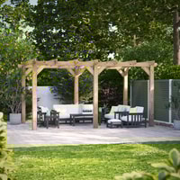 Power 16x10 Wooden Pergola