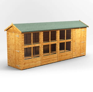 Power 16x4 Apex Potting Shed Combi