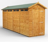 Power 16x4 Apex Security Shed