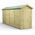 Power 16x4 Premium Apex Windowless Wooden Shed