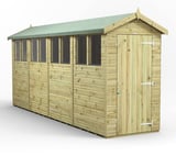 Power 16x4 Premium Apex Wooden Shed