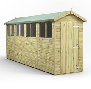 Power 16x4 Premium Apex Wooden Shed