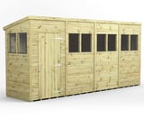 Power 16x4 Premium Pent Wooden Shed