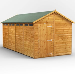 Power 16x8 Apex Security Shed