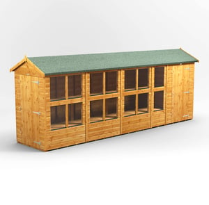 Power 18x4 Apex Potting Shed Combi