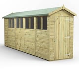 Power 18x4 Premium Apex Wooden Shed