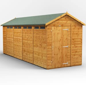 Power 18x6 Apex Security Shed