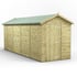 Power 18x6 Premium Apex Windowless Wooden Shed