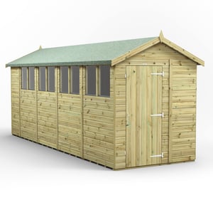 Power 18x6 Premium Apex Wooden Shed