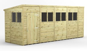 Power 18x6 Premium Pent Wooden Shed