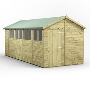 Power 18x8 Premium Apex Wooden Shed