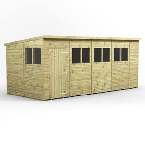 Power 18x8 Premium Pent Wooden Shed