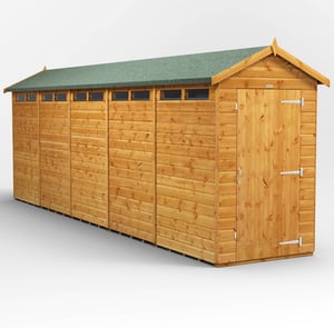 Power 20x4 Apex Security Shed 
