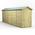 Power 20x4 Premium Apex Windowless Wooden Shed