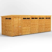 Power 20x6 Pent Security Shed Single Door